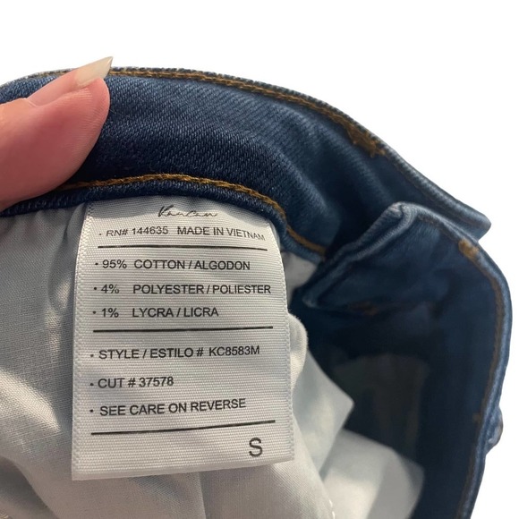 Kancan Estilo Distressed Button Fly Bermuda Denim Shorts - Picture 10 of 11